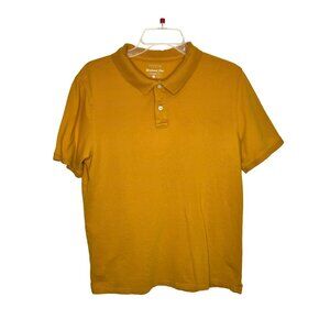Sonoma Medium Weekend Polo Shirt Mustard 100% Cotton Casual & Comfortable 45c